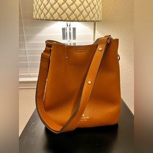 Kate Spade Brown Pebbled Leather Designer AS IS Satchel